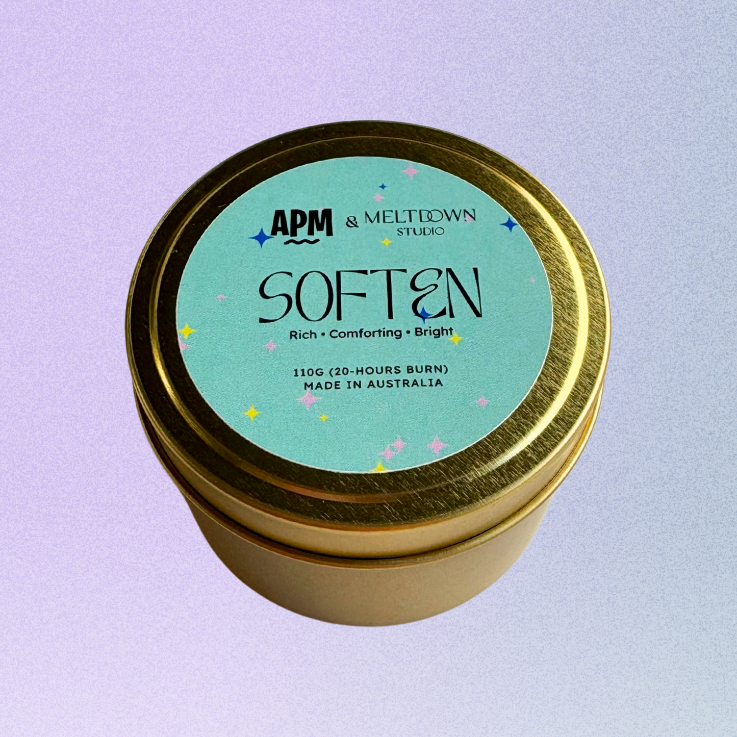 SOFTEN - A Plus Mini Tinnie | Scented Soy Candle