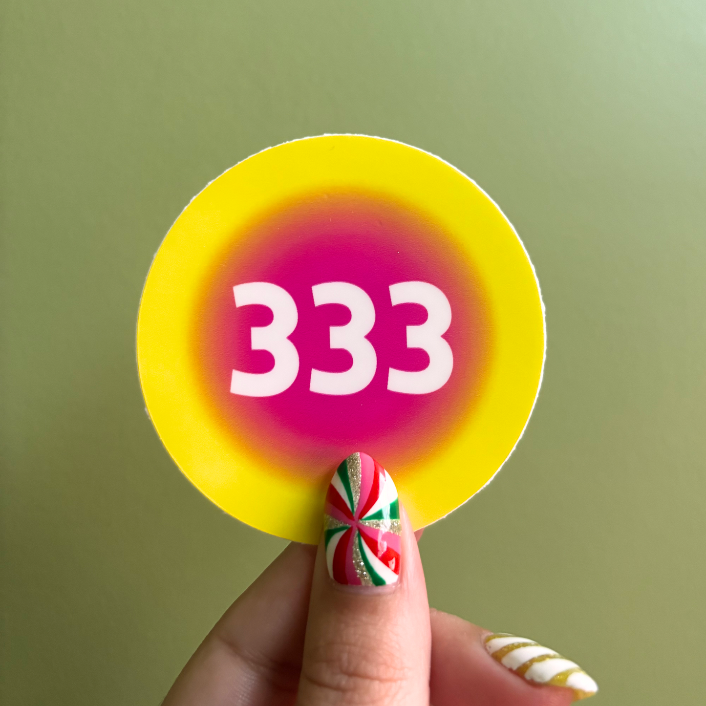 333 Angel Number Sticker