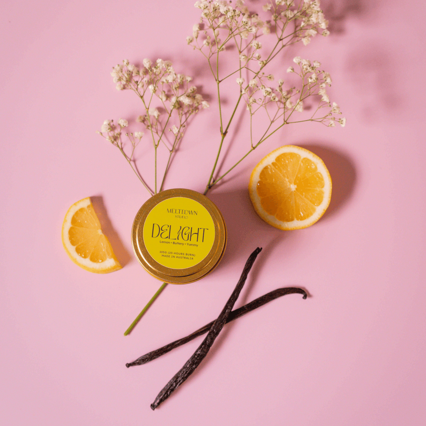 DELIGHT | Buttery Lemon & Vanilla Candle