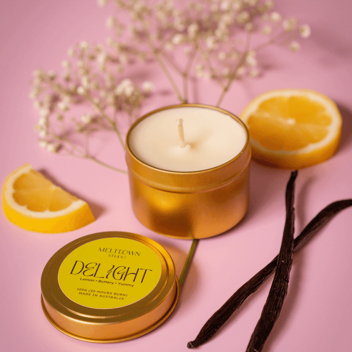 DELIGHT | Buttery Lemon & Vanilla Candle