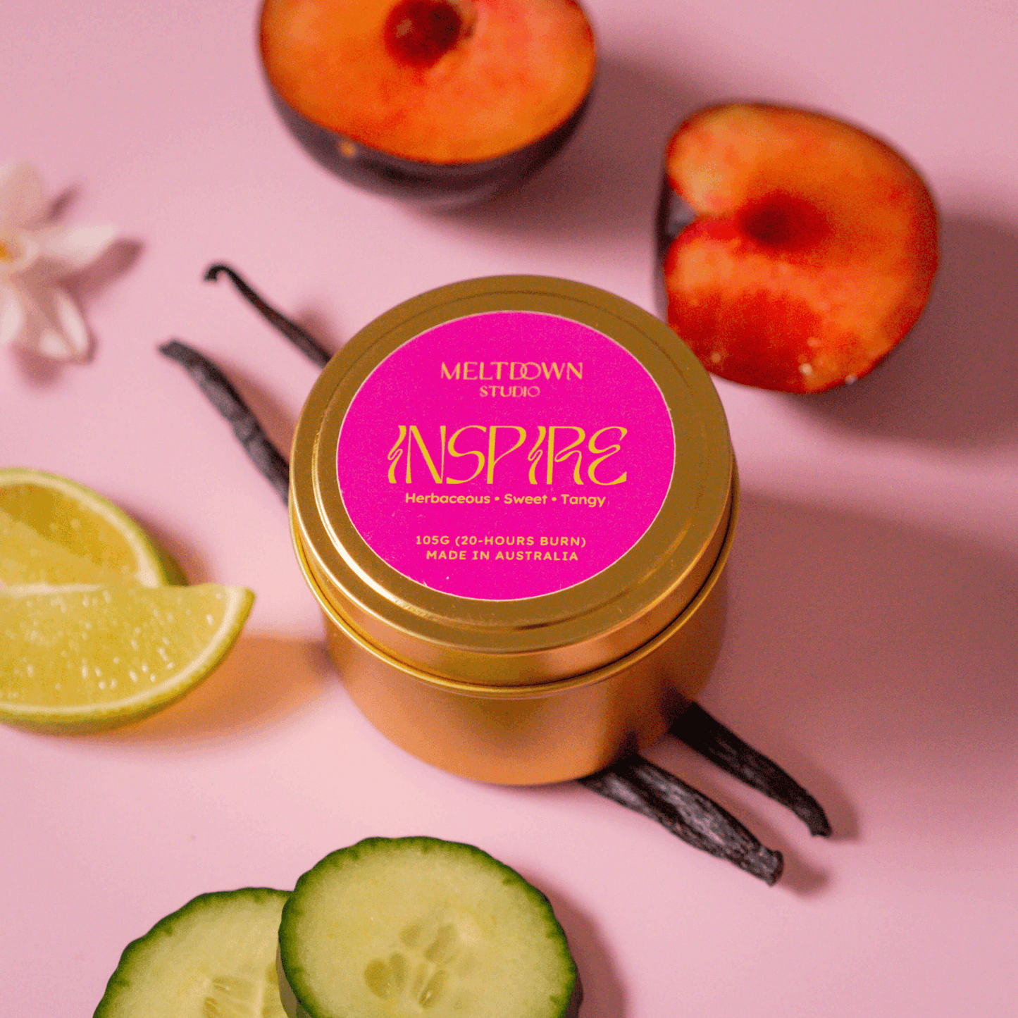 INSPIRE | Plum, Vanilla, & Pine Candle