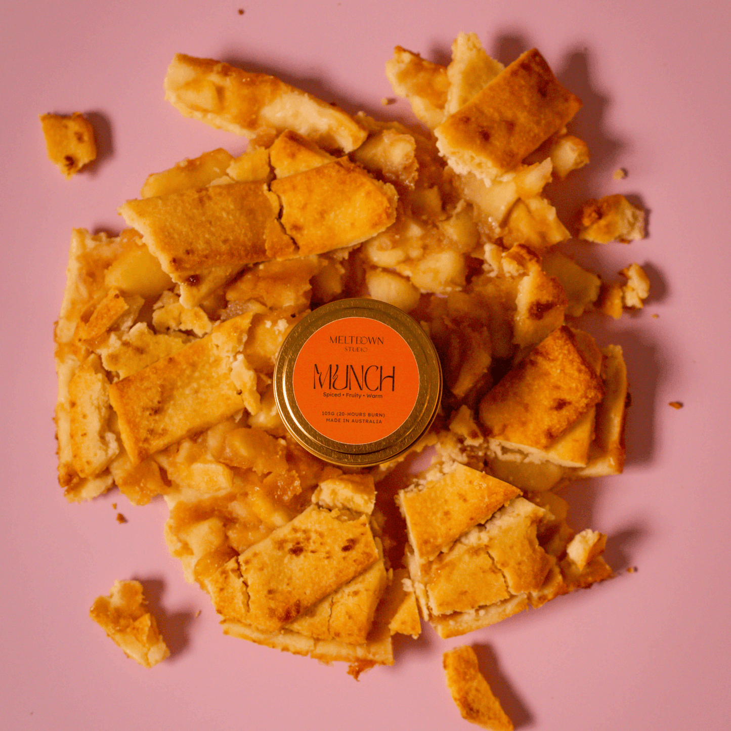 MUNCH | Apple Pie, Vanilla & Cinnamon Candle