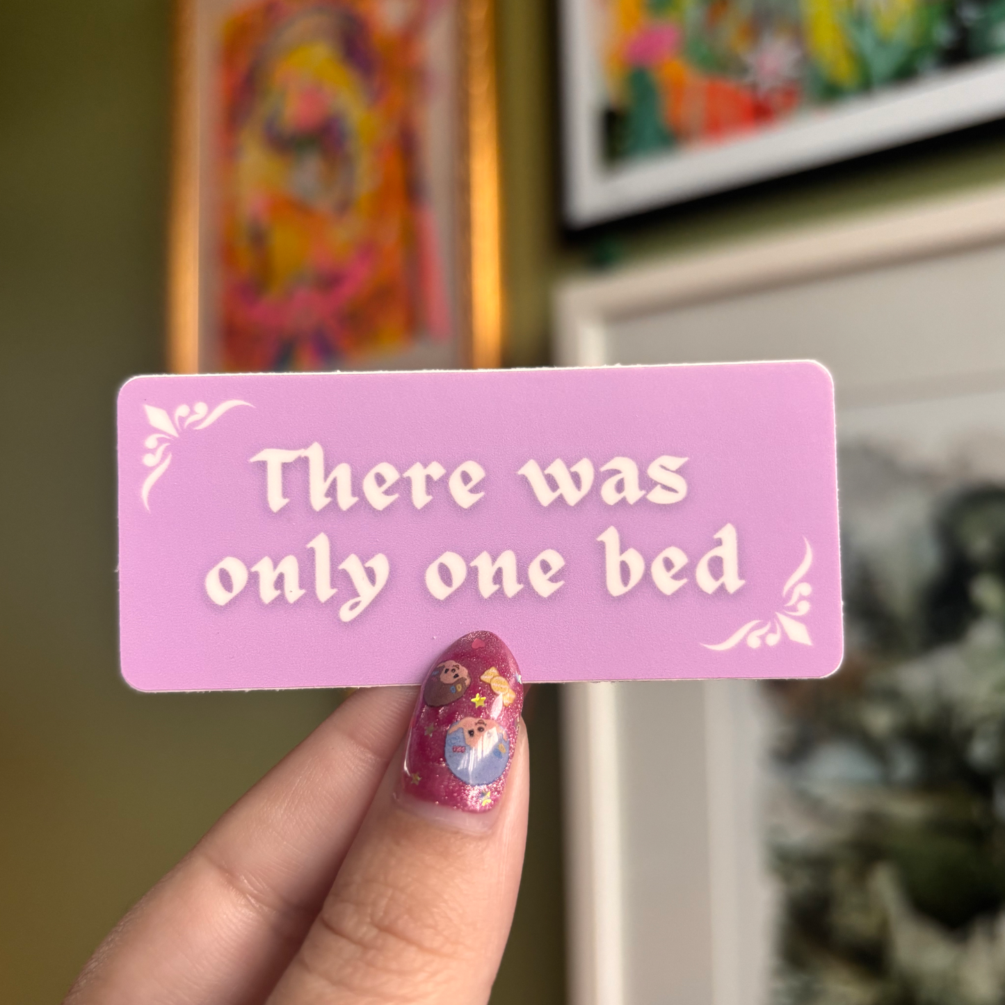 Bookish One Bed Sticker
