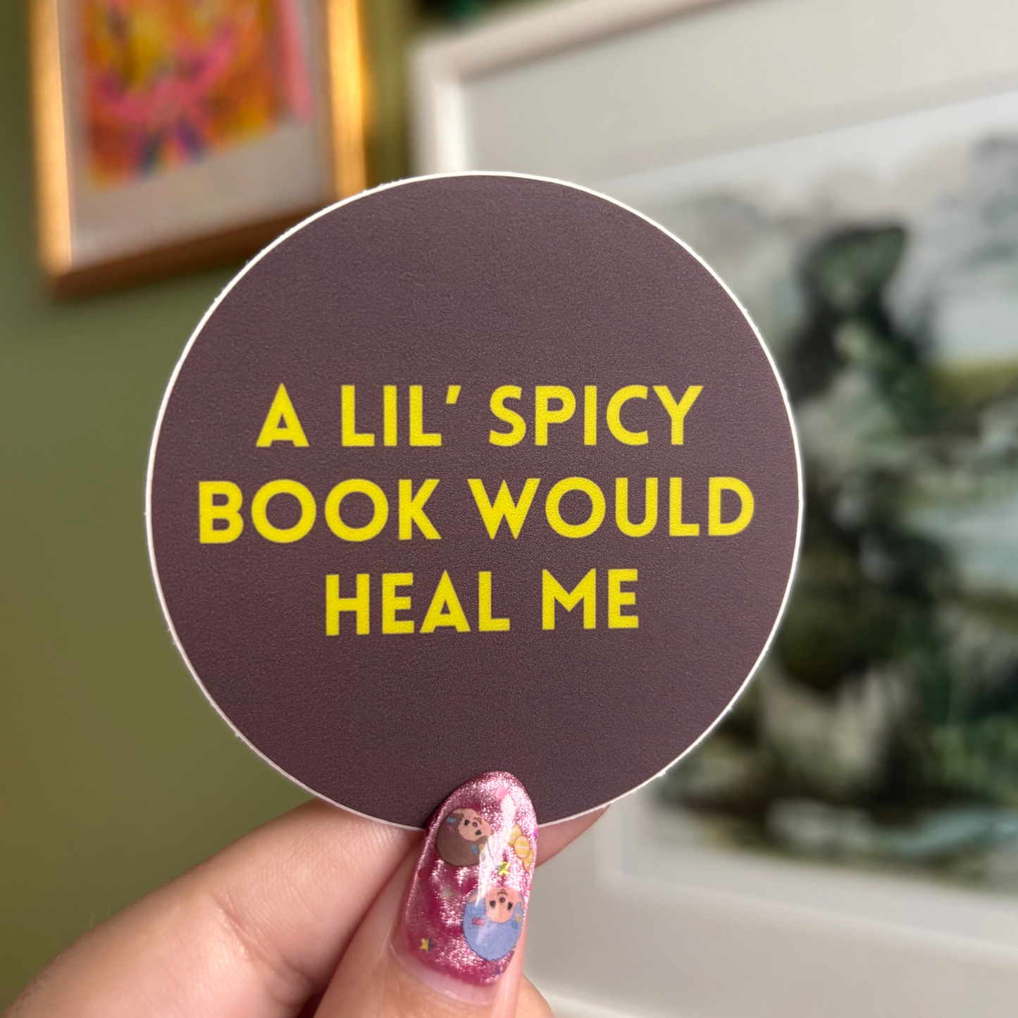 Spicy Book Healing Sticker