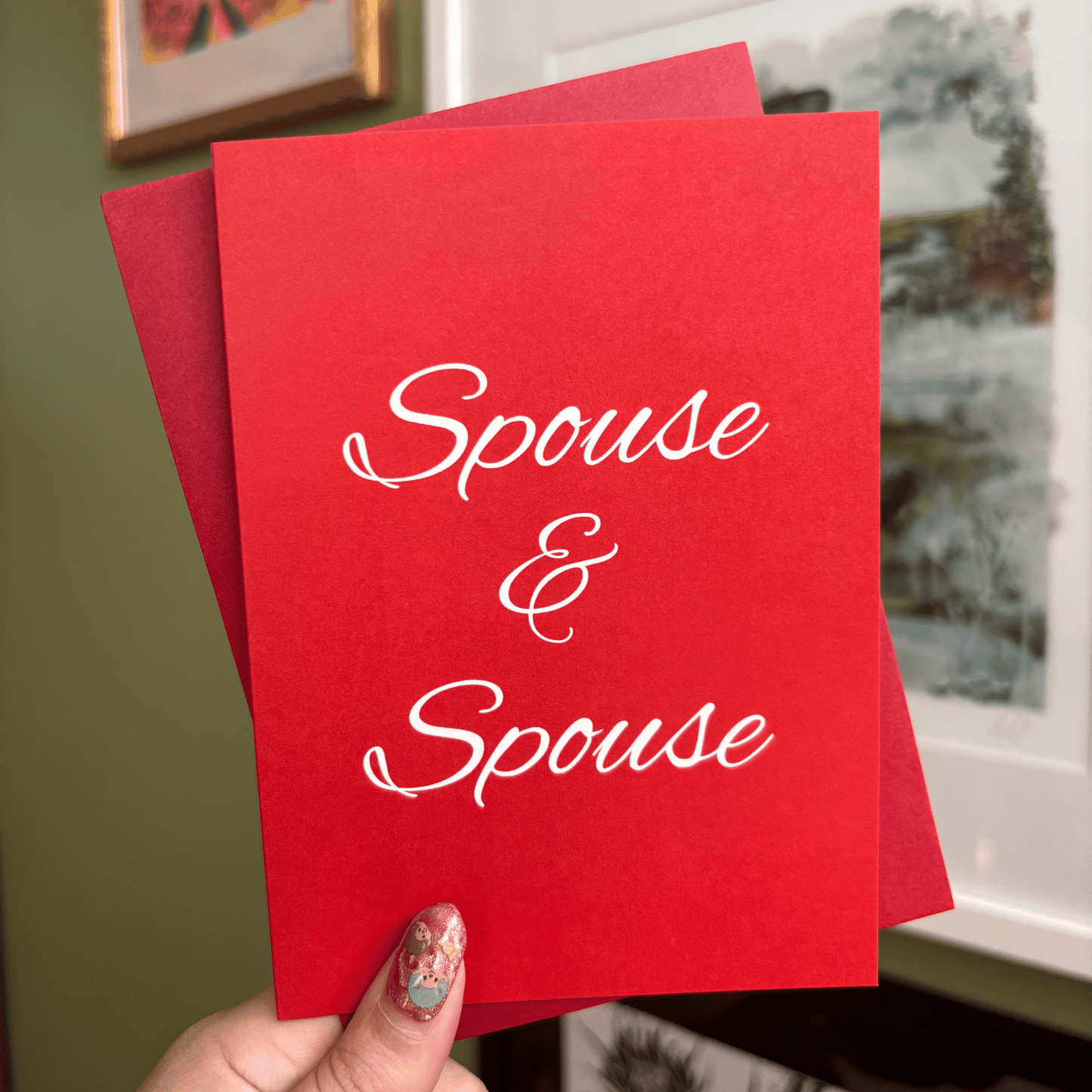 Spouse and Spouse Greeting Card