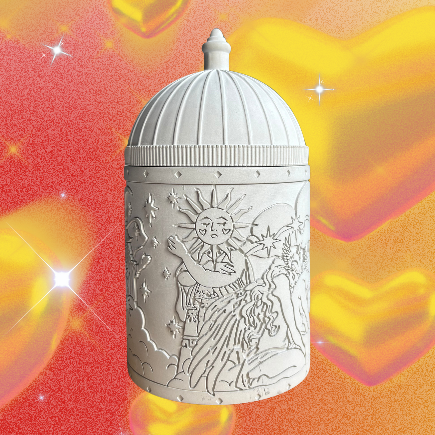 Sappho's Angels | Chalk | Refillable Candle Holder