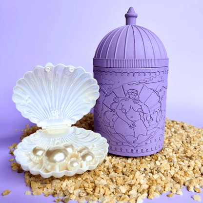 Lilac Rebirth of Venus Refillable Candle Holder