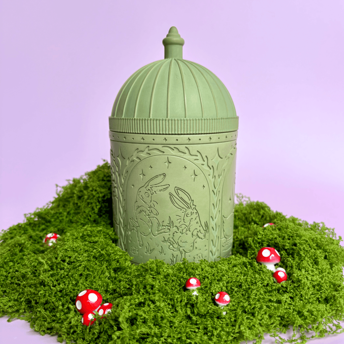 Green Woodland Dreams Refillable Candle Holder