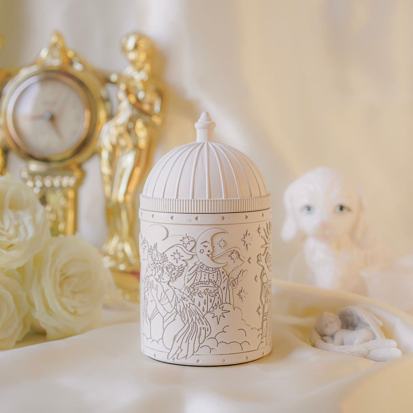 Sappho's Angels | Chalk | Refillable Candle Holder