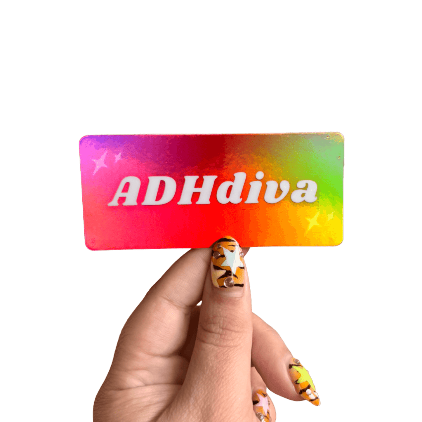 Holographic ADHDiva Sticker