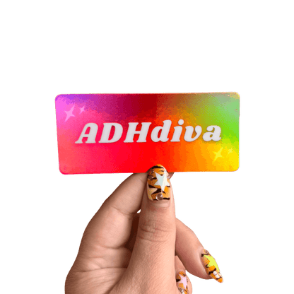 Holographic ADHDiva Sticker