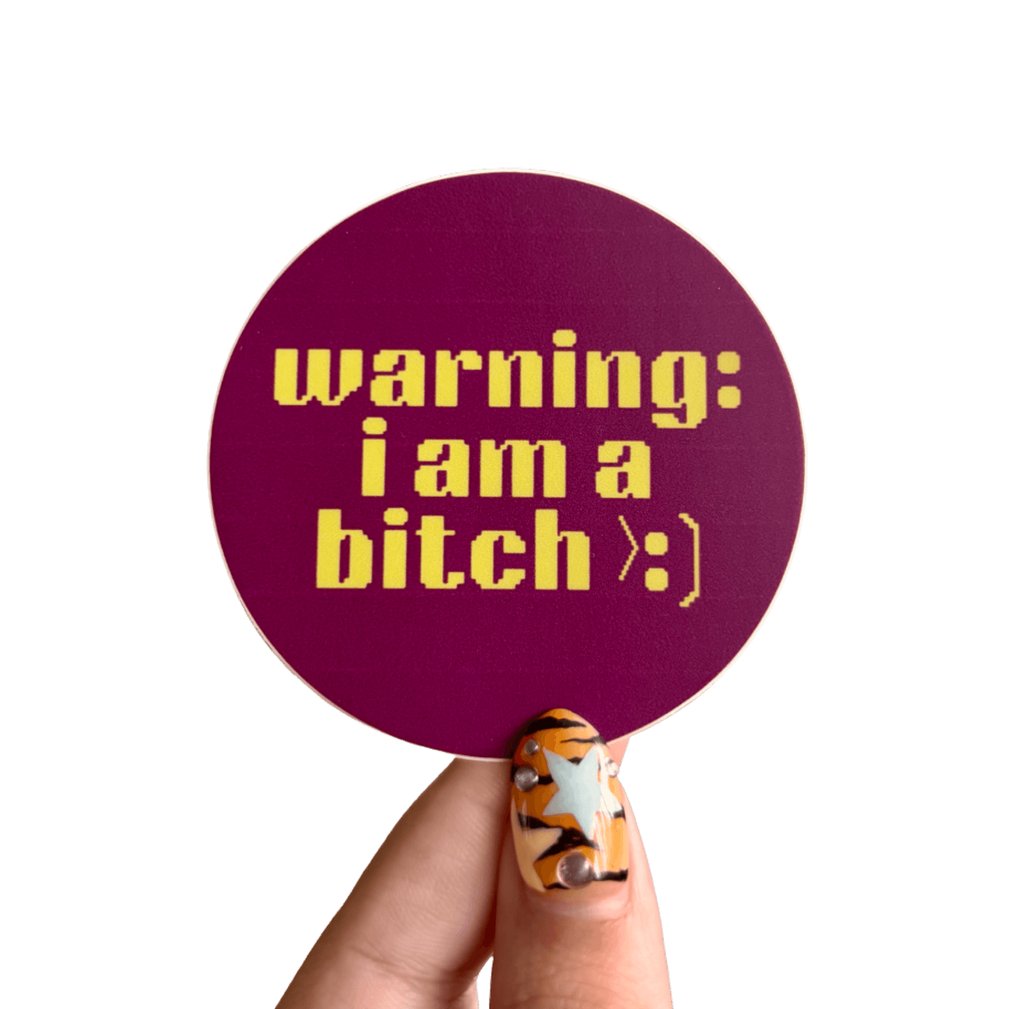 Bitch Warning Sticker