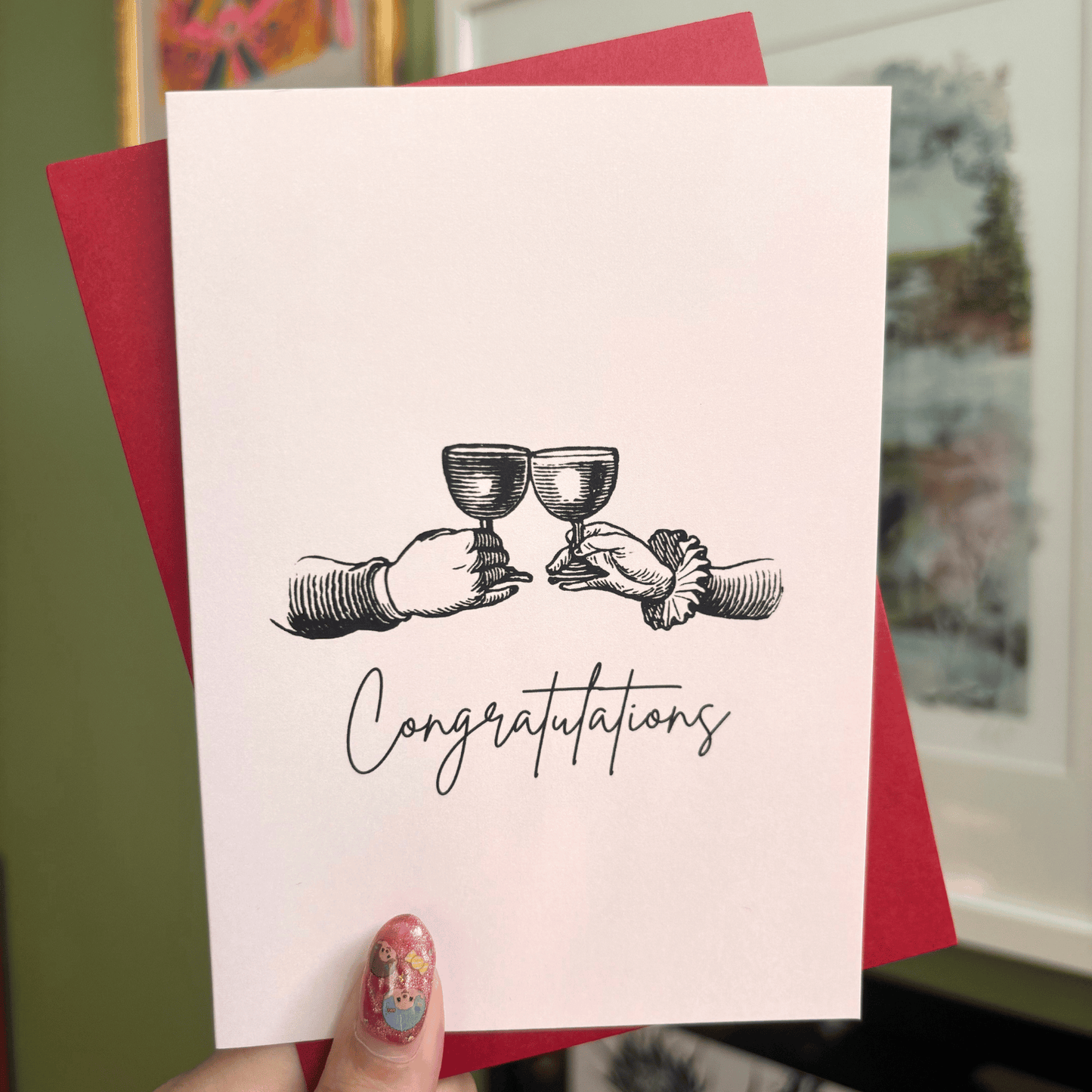 Vintage Congratulations Greeting Card