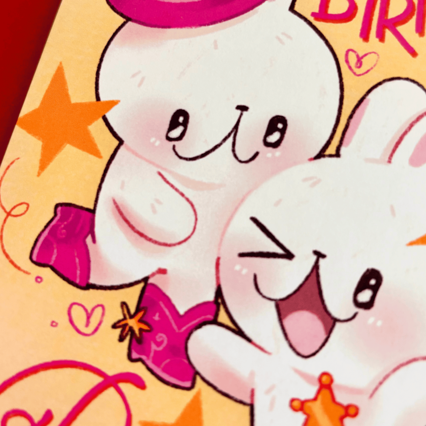 Cowboy Bunny Birthday Greeting Card