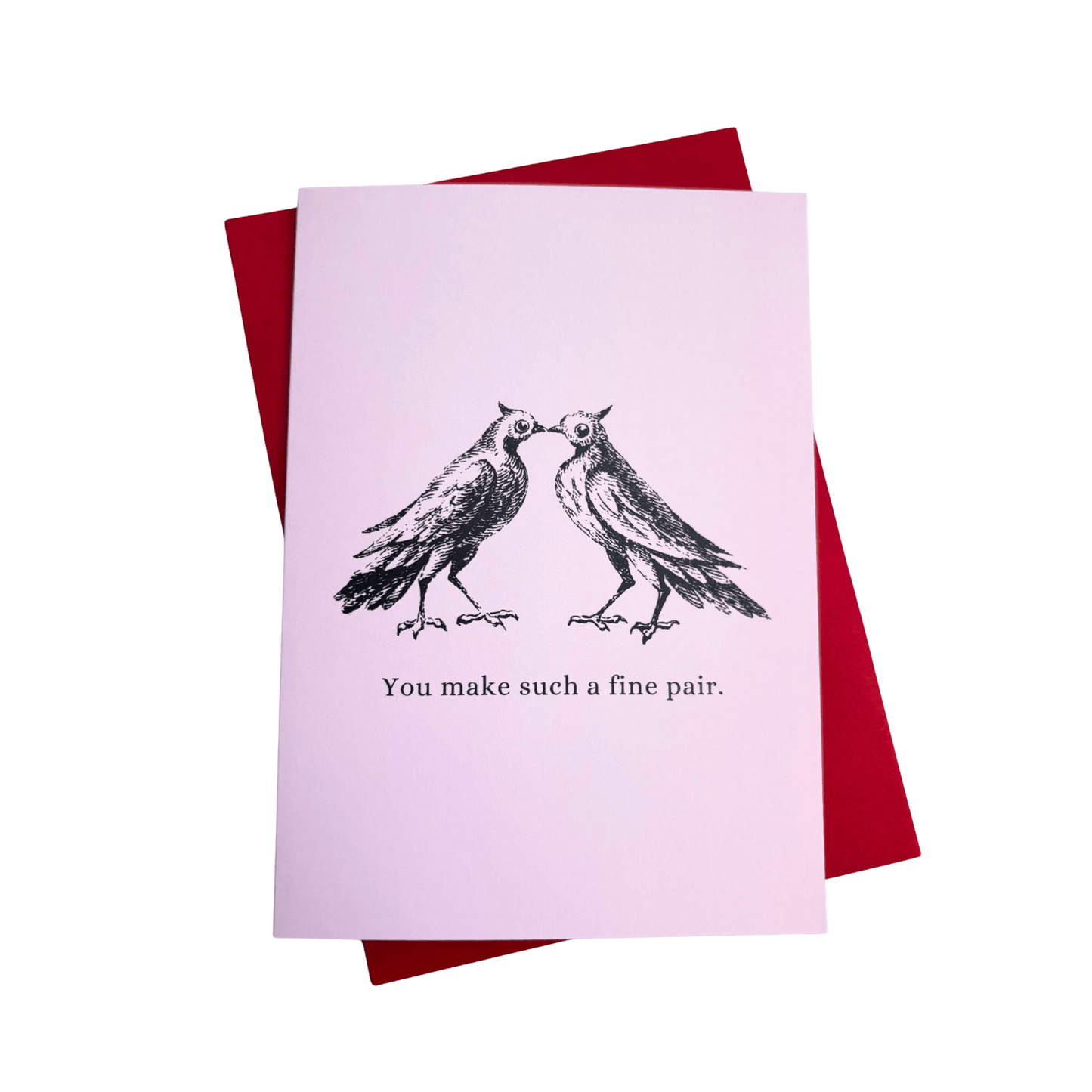 Fine Pair Wedding Greeting Card