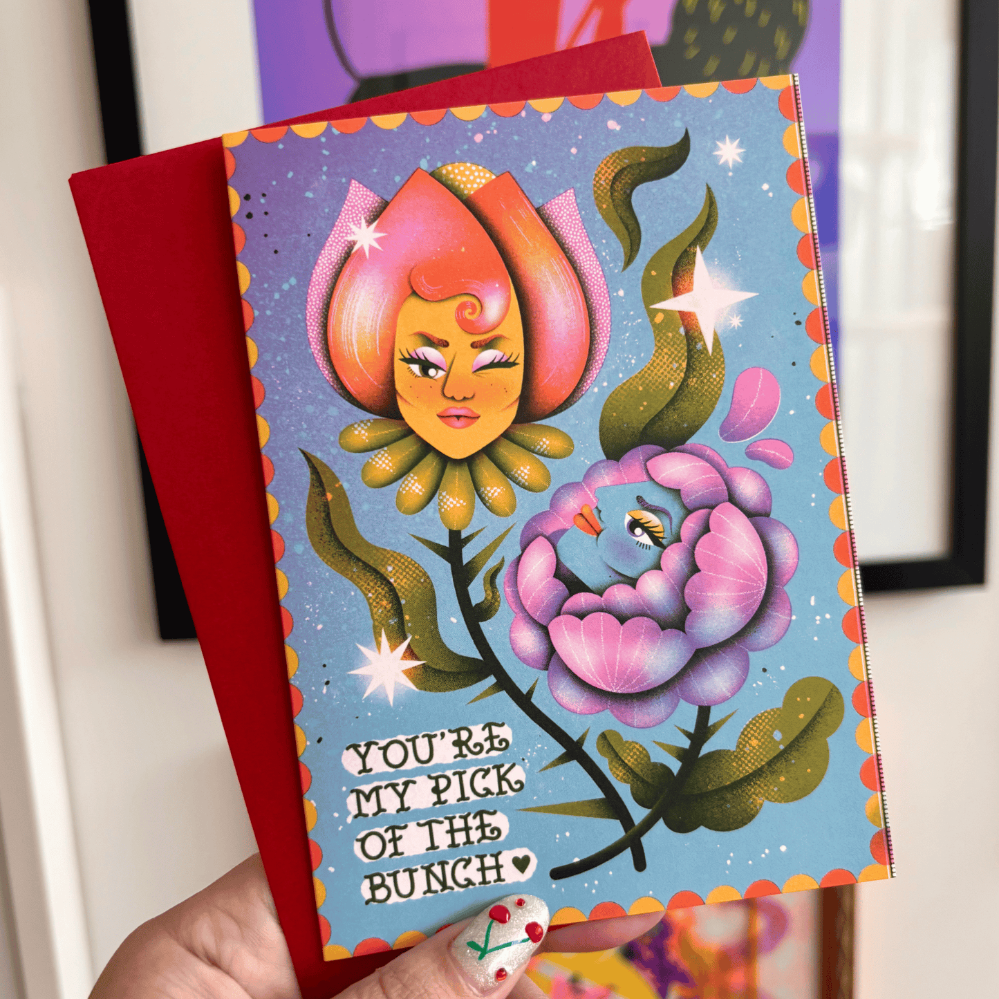 Flower Pun Greeting Card