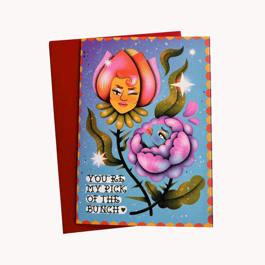Flower Pun Greeting Card