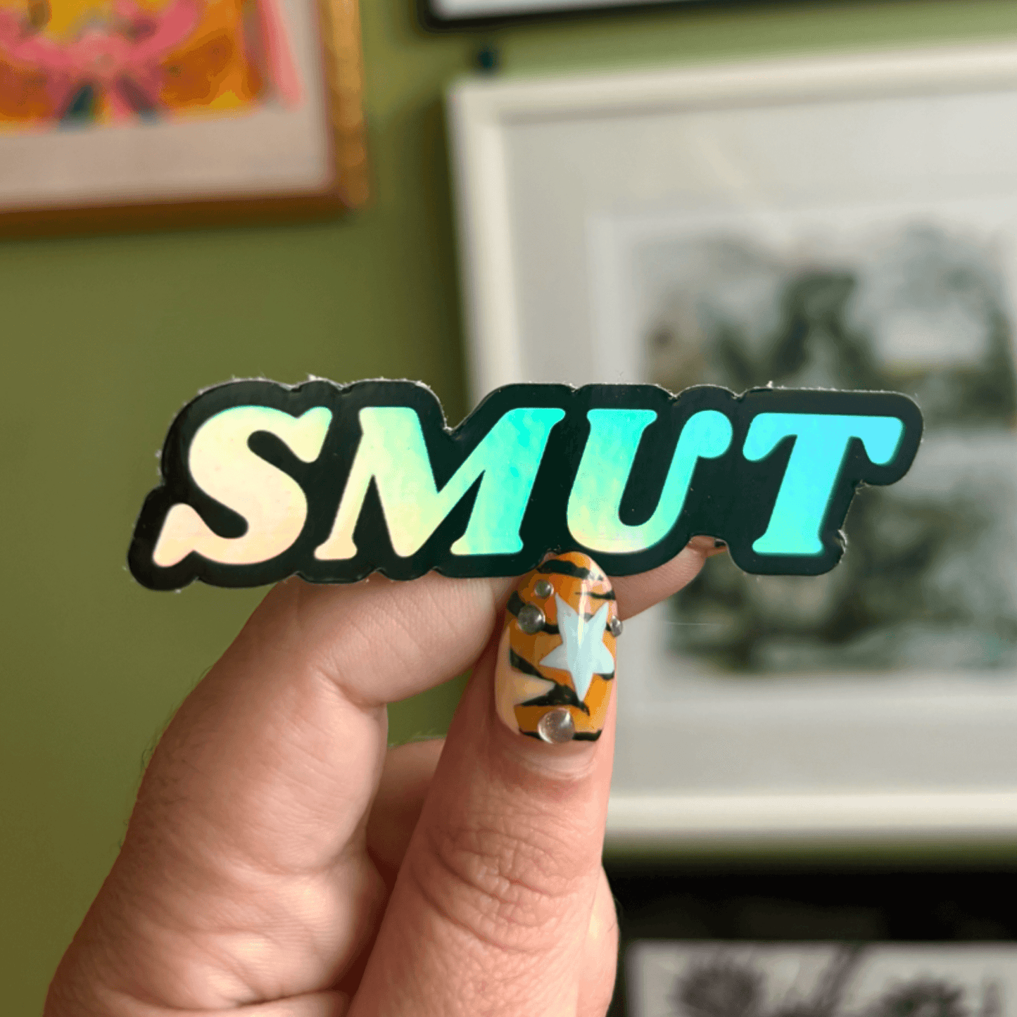 Holographic Smut Sticker