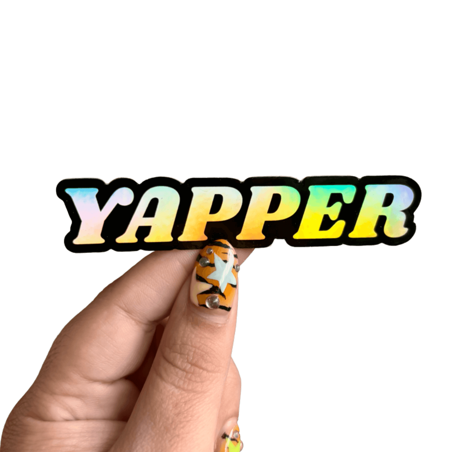 Holographic Yapper Sticker
