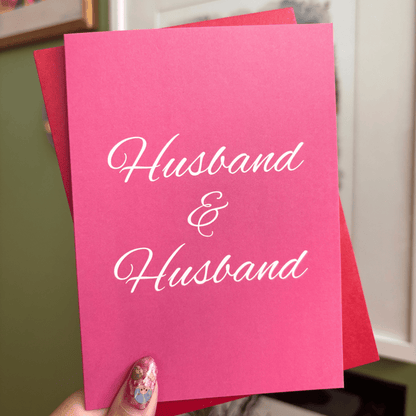 Husband and Husband Greeting Card