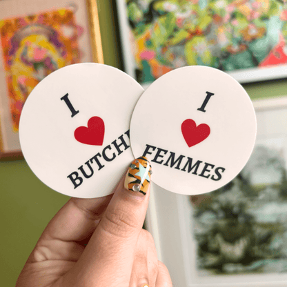 I Love Femmes Sticker