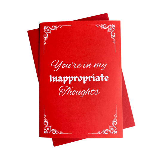Inappropriate Thoughts Greeting Card