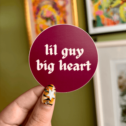 Lil Guy Big Heart Sticker
