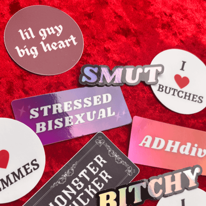 Holographic Smut Sticker