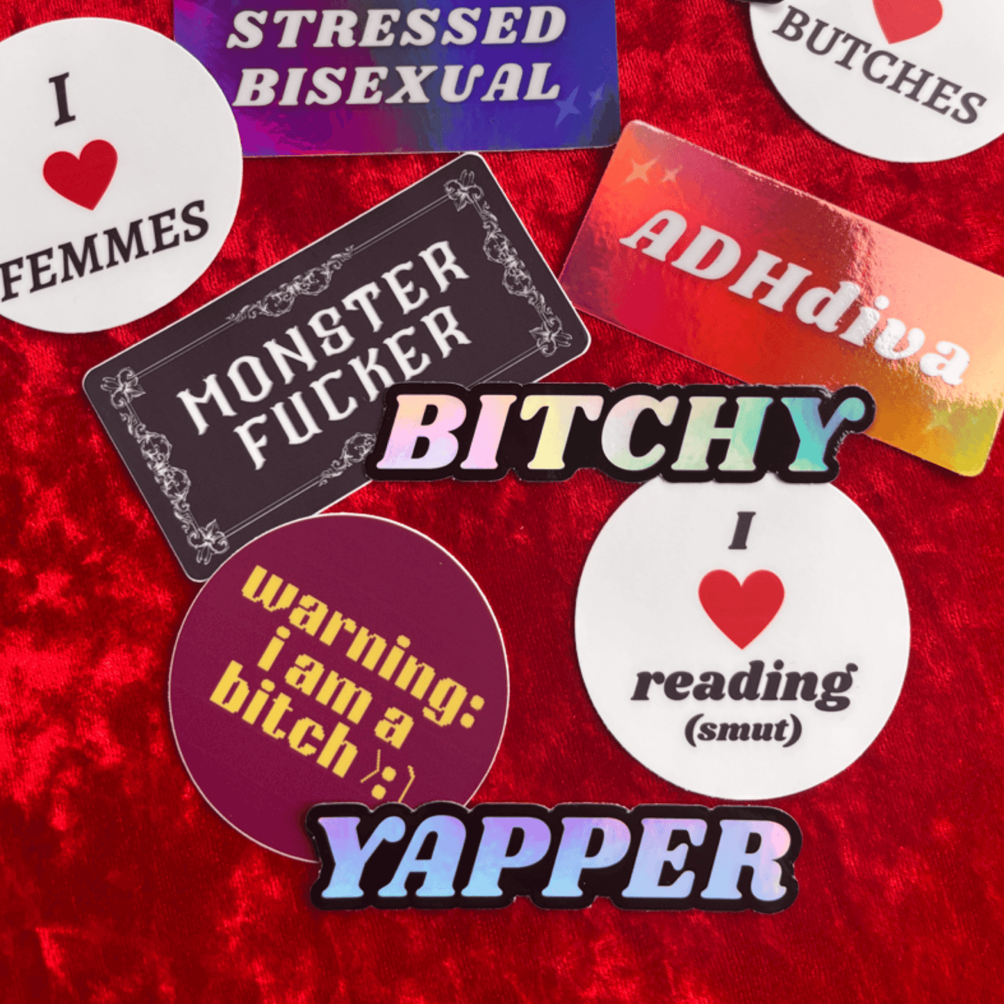 Holographic Yapper Sticker