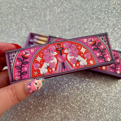 Pretty Poodle Matchbox
