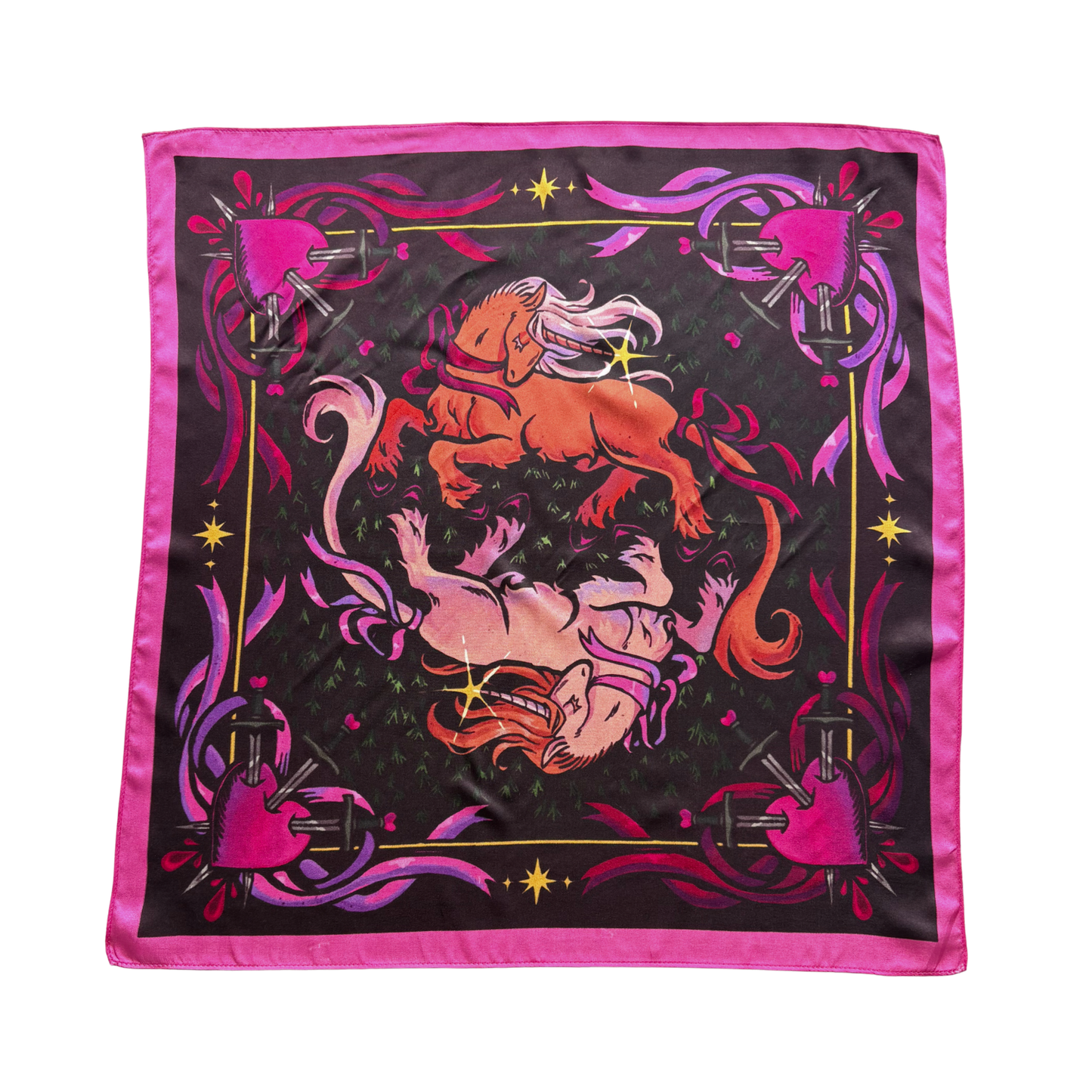 Unicorn Lovecore Silk Scarf