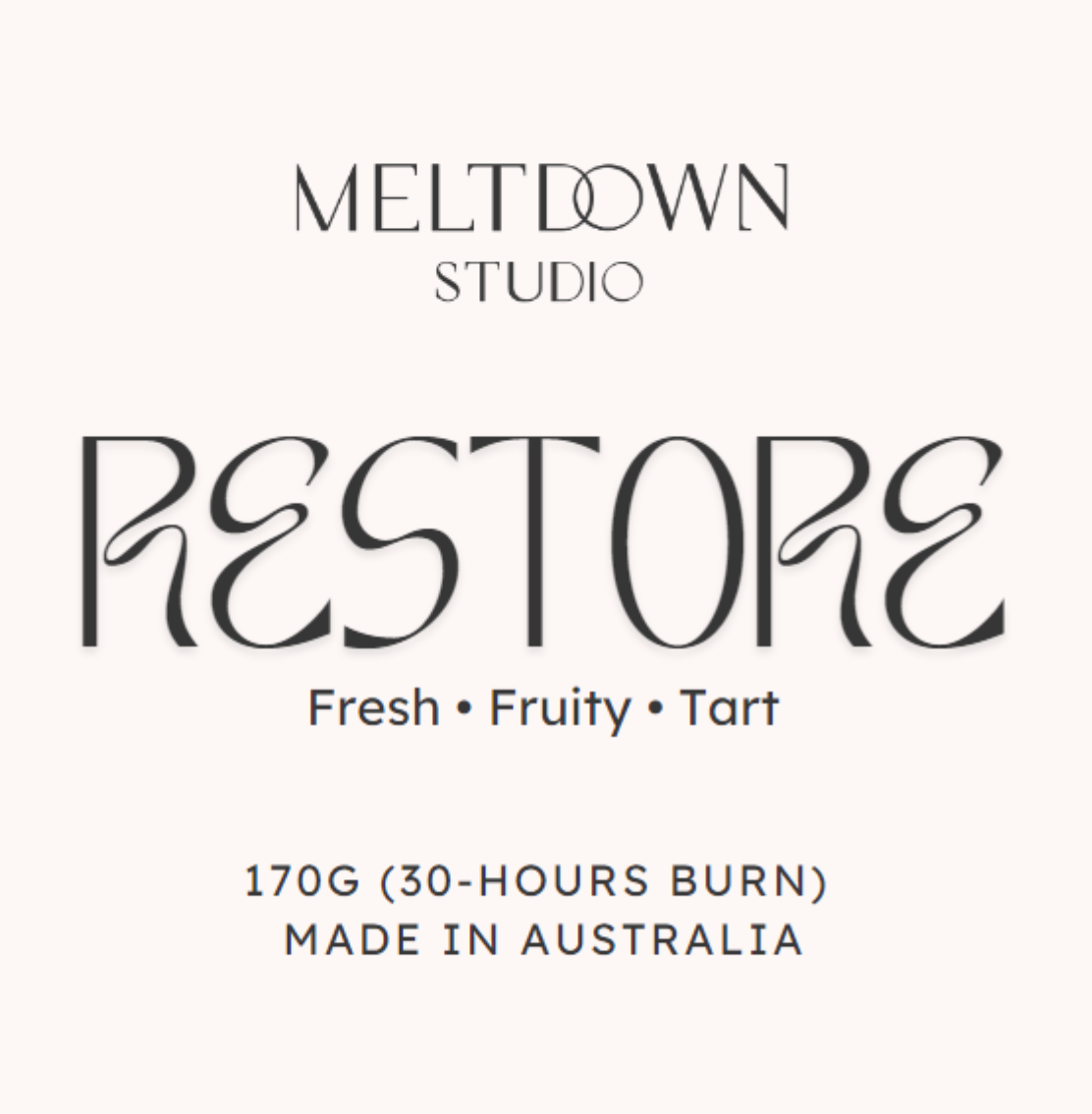 RESTORE | Fresh Melon & Cucumber Scent | Candle Refill