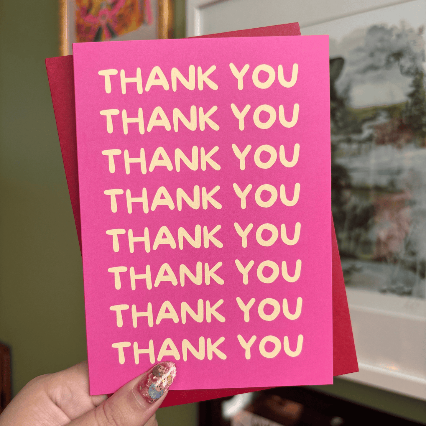 Thank you Thank you Greeting Card