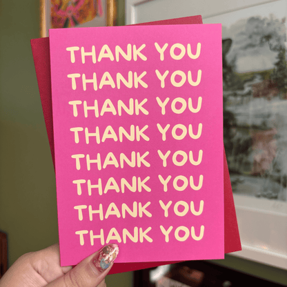 Thank you Thank you Greeting Card