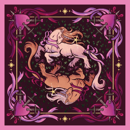 Unicorn Lovecore Silk Scarf