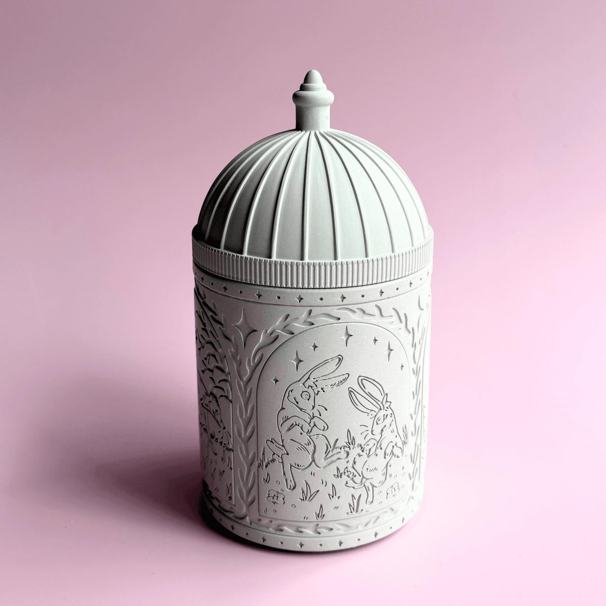 White Woodland Dreams Refillable Candle Holder